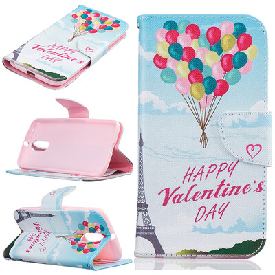 

Balloon Design PU Leather Flip Cover Wallet Card Holder Case for Moto G4/G4 Plus