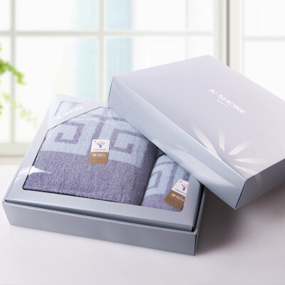 

KING SHORE cotton square towel/towel/bath towel with gift box