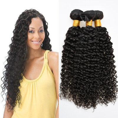 

8A Brazilian Remy Afro Kinky Curly Virgin Hair 3pcs Brazilian Short Natural Black Kinky Curly Afro Curl Human Hair Weave 8"-30"