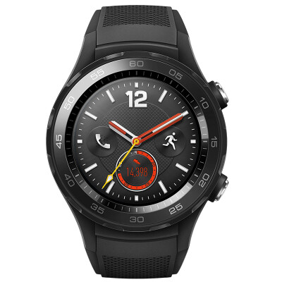 

HUAWEI WATCH 2 Huawei second generation smart sports watch 4G version independent SIM card call GPS heart rate FIRSTBEAT movement guide NFC pay carbon crystal black