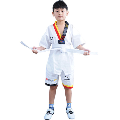 

Taekwondo clothing children&39s clothing summer summer half-sleeved Taekwondo Road clothing cotton short-sleeved men&women training clothing