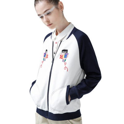 

Первый язык TOYOUTH цвет коробка вышивка короткий жакет 8711401001 сокровище синий XL