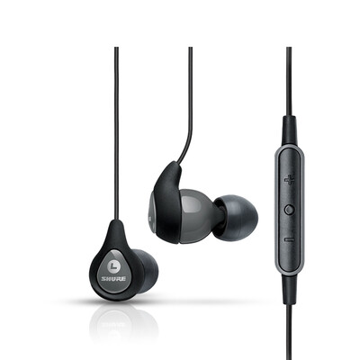 

Shure Shure SE112M + мощный бас-вкладыши стерео HiFi гарнитура проводная версия телефонного звонка Грея