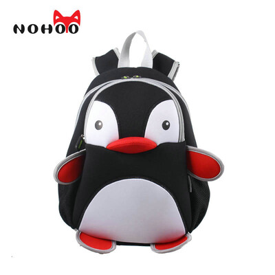 

NOHOO 3D Penguin Toddler Kids Baby Cartoon Backpack Waterproof School Bags For Girls Boys Cute Animals Bag