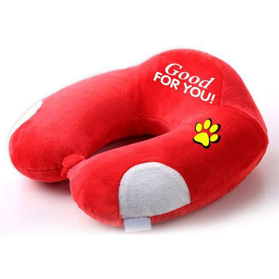 

Jingdong supermarket Jiuzhou deer home u-pillow pillow travel pillow office nap pillow car with U-pillow memory cotton neck pillow car headrest velvet fabric cartoon navy