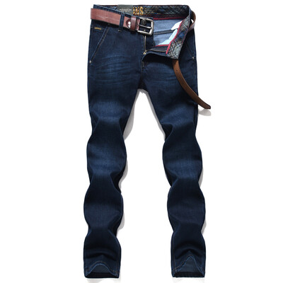 

Jeep Shield Jeans Мужчины Деловые повседневные хлопчатобумажные джинсы D3A53 Cowboy Blue 35