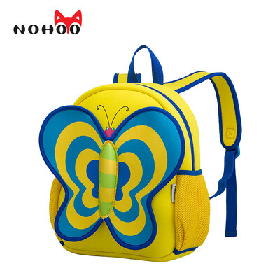 

NOHOO Toddler Kids Cartoon Backpack Butterfly Waterproof Baby School Bags for 2-5 Years Old