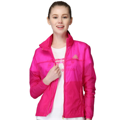 

THE FIRST OUTDOOR skin windbreaker outdoor sports windbreaker light breathable skin clothing 6331408 female turquoise green  code