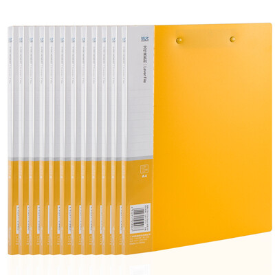 

BroadBo 12 pcs loaded double powerful A4 folder board folder office supplies green A2082