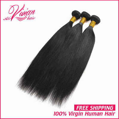 

Brazilian Virgin Hair Weave 3 Bundles Straight Human Hair Virgin Brazilian Straight Hair 8A Unprocessed Brazilian Virgin Hair