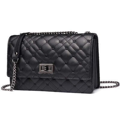 

ALPINA / Alpina kangaroo new shoulder bag ladies bag new small fragrant Ling Ling chain chain Messenger bag 662031007 black