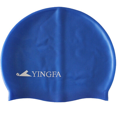 

YINGFA YINGFA swimming cap men&women adult fashion leisure silicone solid color swimming cap lake blue