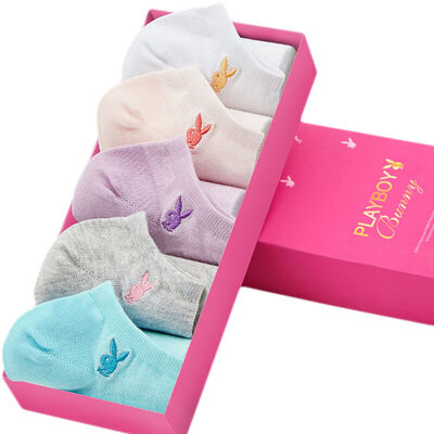 

Playboy PLAYBOY 2275 Casual cotton socks Women&39s socks Hosiery socks Hideshoe slippers slippers slacks cotton socks thin 5 pairs of mixed color