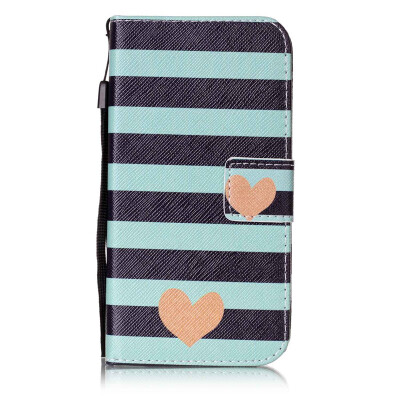 

Blue Stripes Дизайн PU кожа флип Обложка Кошелек для карты памяти чехол для Samsung Galaxy S5/G9006V