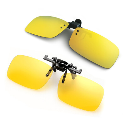 

Jingdong Supermarket] San's TANS sunglasses clip set polarized sunglasses tablets men and women day and night dual-use myopia clip outdoor driving driver 2001M (gold film + yellow film