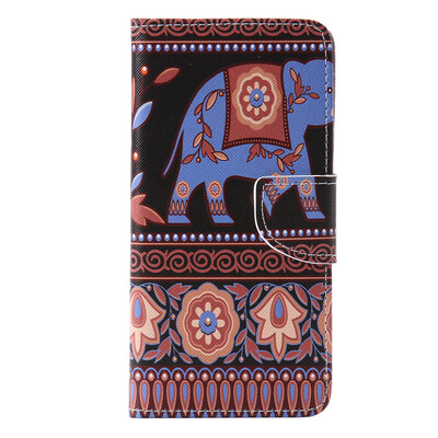 

Brown elephant Design PU Leather Flip Cover Wallet Card Holder Case for SAMSUNG A72016