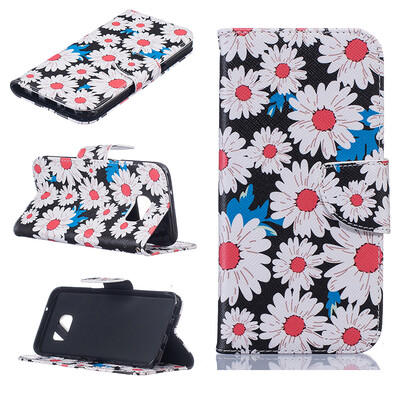 

Chrysanthemum Design PU Leather Flip Cover Wallet Card Holder Case for SAMSUNG GALAXY S7 Edge