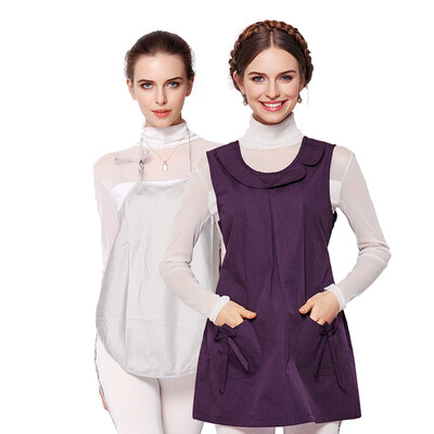 

Jing Qi pregnant women radiation protective clothing pregnant women silver fiber belly clothes suit four seasons dark purple L code JC8372A
