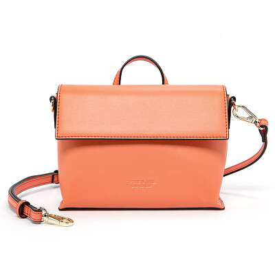 

JESSIE & JANE and Jane bag shoulder Messenger bag cowhide handbag J27S1271736CR coral