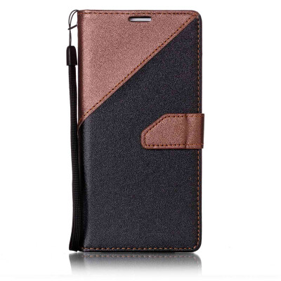 

Black + brown Design PU Leather Wallet Case Classic Flip Cover with Stand Function and Credit Card Slot for Samsung Galaxy S7 Edge