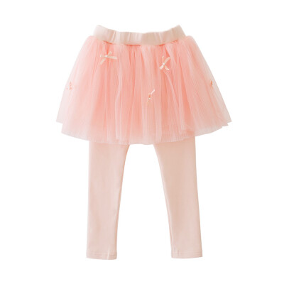 

Flossie Flordeer French children's clothing girl pleated mesh yarn skirt pants F71003 pink 110