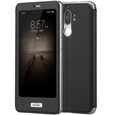 

Окно Freeson Huawei Mate9 Intelligent Sleep кобура защитная крышка / мобильный телефон оболочки черный