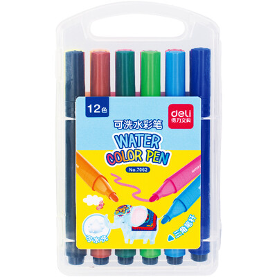

Deli 7062 colorful 12 color watercolor pencil pencil boxed