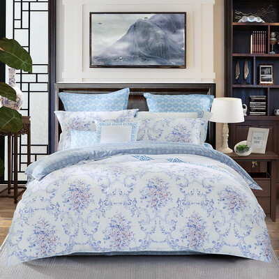 

Mercury Home Textiles MERCURY Bedding Four-piece Cotton Cotton Twill Print Quilt Bed Sheets Sufina Larry Double 18m Bed