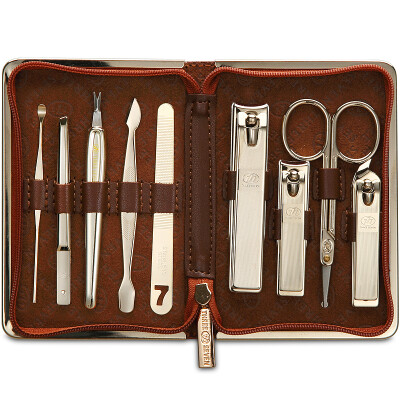 

777 Nail Knife Set Nail Clamp Clamp Set 9pcs Set TS-940TG Brown