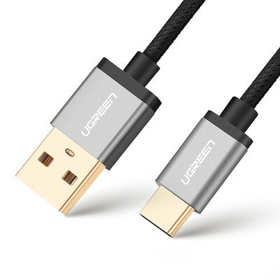 

Green Alliance Type-C data line Эндрюс мобильный телефон зарядный кабель быстрая зарядка USB адаптер зарядное устройство шнур питания поддержка Huawei P9 слава просо 5 музыка как 3 метра 30883 черный