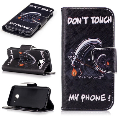 

DeathGhostDesign Кожа PU откидная крышка бумажника карты держатель чехол для Samsung Galaxy A3 2017 года