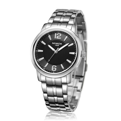 

Nvida (NIVADA) watch gold-plated steel film glass table mirror steel quartz watch GQ8056-101011