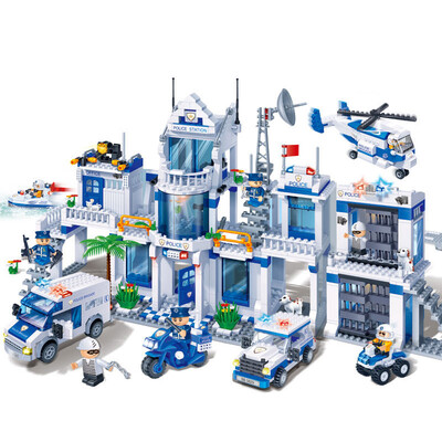 

Bang Bao banbao fight pieces of small pieces of wood assembly puzzle children's toys police fire series water patrol 8342