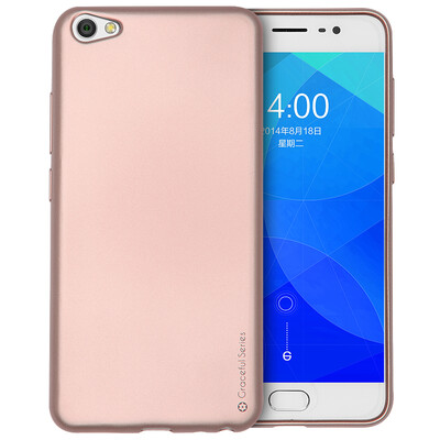 

Cool Levuo VIVOX7PLUS Корпус Корпус Корпус Силиконовый Мягкий корпус / Универсальный чехол для дробилки Case for vivo x7 plus Earl Series - Розовое золото