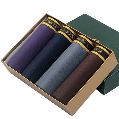 

Longshou men &39s underwear elastic cotton comfortable breathable shorts sexy young angle pants 4 mixed color 175 XL