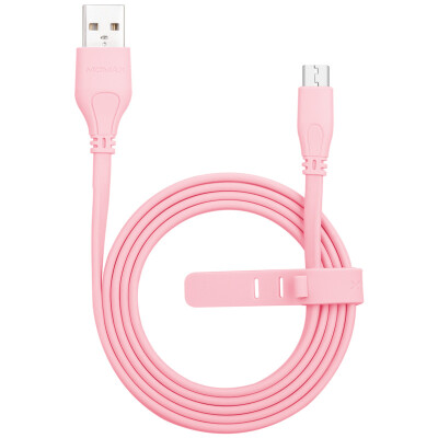 

Mimi MOMAX Micro USB Andrews mobile phone data cable charging line anti-winding data line 1 m pink for Samsung millet Meizu Sony HTC Huawei