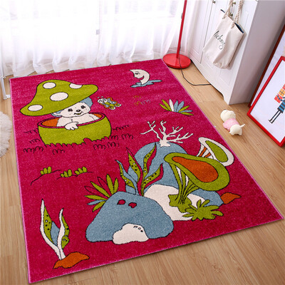 

Li home sofa blanket living room bedroom sofa coffee table simple cartoon baby slippery carpet blue elves 011901 120 170cm