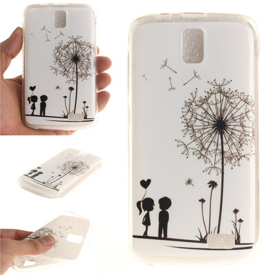 

Lovers&dandelion Pattern Soft Thin TPU Rubber Silicone Gel Case Cover for Lenovo A328