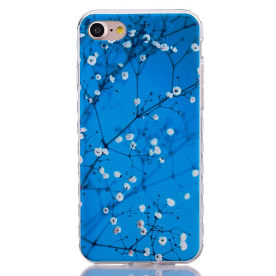 

Plum blossom Pattern Soft Thin TPU Rubber Silicone Gel Case Cover for IPHONE 7