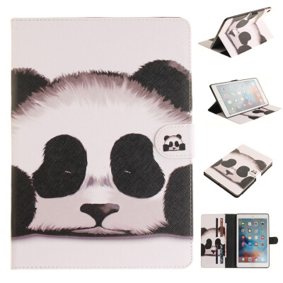 

Panda Style Embossing Classic Flip Cover with Stand Function and Credit Card Slot for iPad Pro 9.7