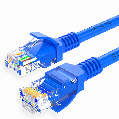 

Shanze SAMZHE project-level high-speed ultra-five CAT5e class network cable Fast Ethernet network cable jumpers over 5 categories of finished cable blue 1 m SZW-1010