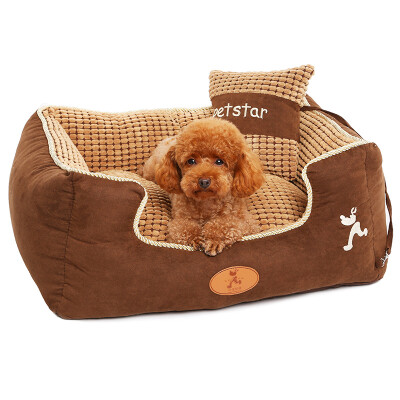 

Huayu pet hoopet kennel autumn&winter can be removable Teddy gold wool warm pet cat nest Samoyed small dog dog pet supplies Phnom Penh corn grain