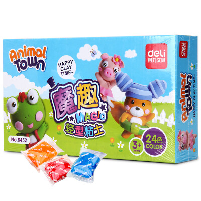 

Deli (гастроном) 6453 Fun волшебного света глина / грязь цвета костюм 3d цвета грязь DIY игрушка 36 цветов загружаются