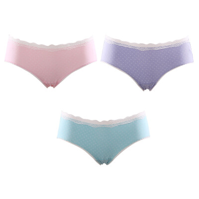 

COSMO LADY 3 pack women sweet low-waist lace Panties