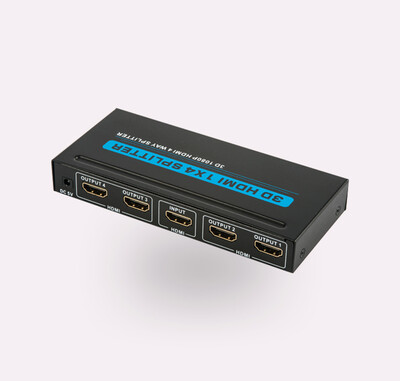 

4 Порт 1 х 4 Аудио видео 1080P HD 3D HDMI Splitter усилителя Мультипликатор Box