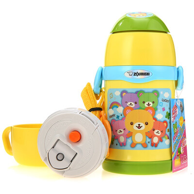 

Like printing ZO JIRUSHI 450ml stainless steel vacuum insulation cold double cover dual-use with straws children&39s kettle water cups SC-ZT45-YZ yellow