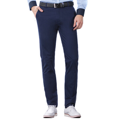 

Marilon (Marland) Business Casual Pants Men's Elastic Pants Skin-Friendly Slim Pants Straight Long Pants Navy 30 shiguang