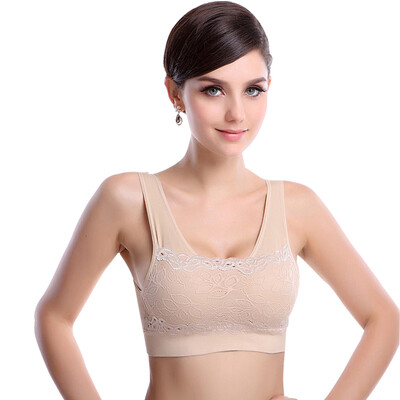 

Palon Duo No chest ring sports bra bra belts lace bra WX001 comfortable shock sports underwear color L 17095