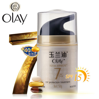 

Olay Total Effects Лечения УФ-Защитой SPF15 Солнцезащитный Крем Один Бутылки включает в себя 7 Блока Эффектов УФ