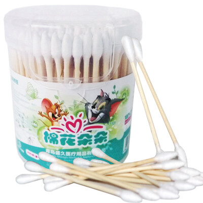 

Cotton blossoming medical cotton swab double boxed 200